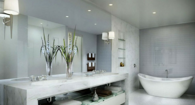 Downlighters discount in bathrooms